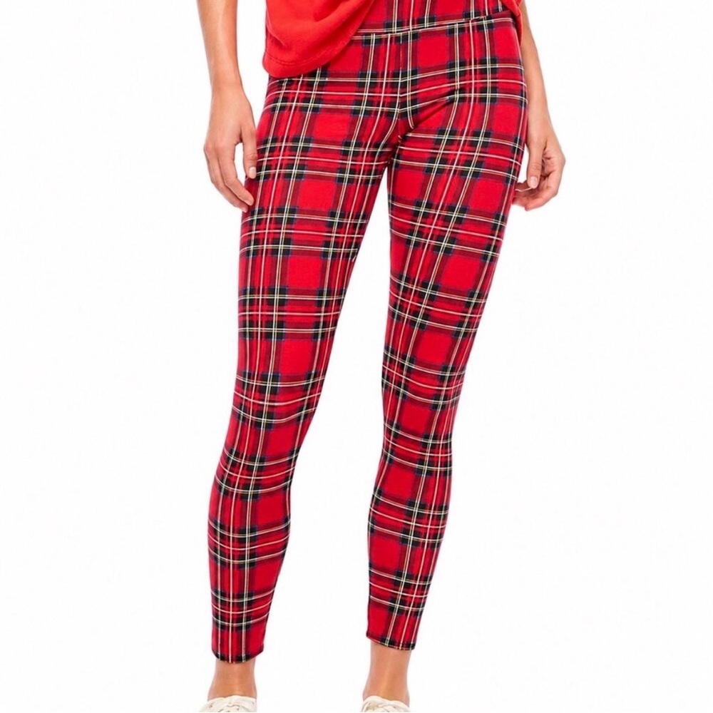 J. crew factory holiday tartan leggings